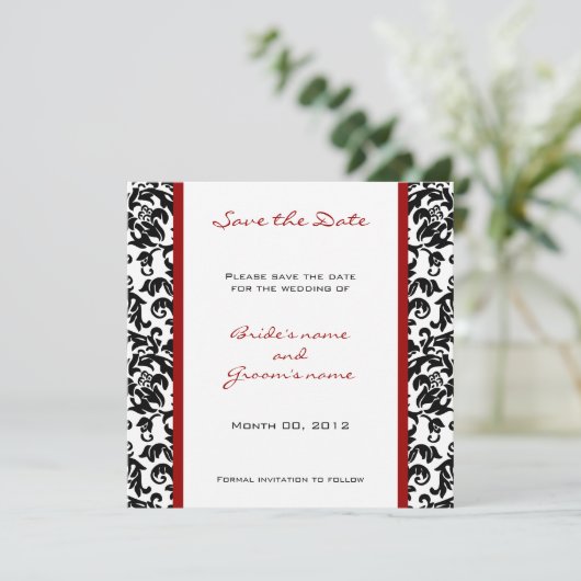 Benutzerdefinierte Farbe Speichern der Datumskarte Save The Date (Stehend Vorderseite)