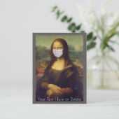 Benutzerdefinierte Farbe/Text-Mona-Lisa-Malerei mi Postkarte (Stehend Vorderseite)