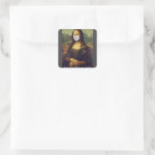 Benutzerdefinierte Farbe/Text-Mona-Lisa-Malerei mi Quadratischer Aufkleber (Tasche)