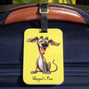 Benutzerdefinierte Farbe & Text, 🐶verrückter 🤪 W Gepäckanhänger