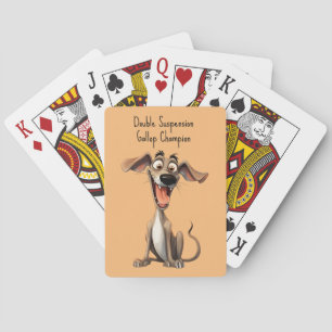 Benutzerdefinierte Farbe & Text, 🐶verrückter 🤪 W Spielkarten