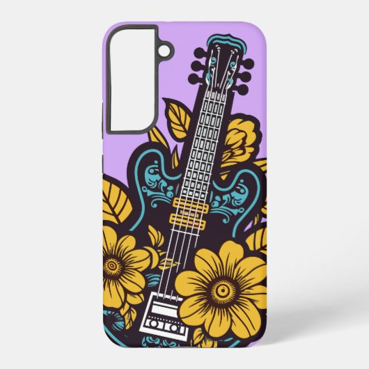 Benutzerdefinierte Farbe Ukulele Samsung Galaxy Hülle (Rückseite)