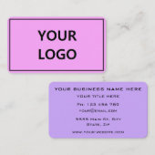 Benutzerdefinierte Farbe und Schriftart Ihrer Visi Visitenkarte (Vorne/Hinten)