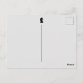 Benutzerdefinierte Farbe und Text Schachbrett Schw Postkarte (Rückseite)