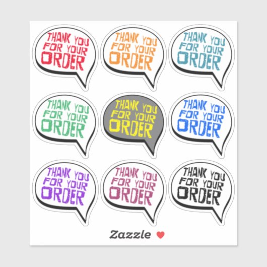 Benutzerdefinierte Farbe Vielen Dank für Ihre Best Aufkleber (Blatt)