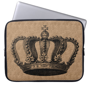 Benutzerdefinierte Farbe Vintage Crown Gehäuse Laptopschutzhülle