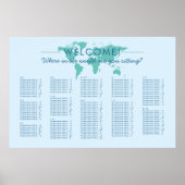 Benutzerdefinierte Farbe World Map Thema Sitzungst Poster (Vorne)