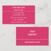 Benutzerdefinierte Farben Business Card machen Ihr Visitenkarte (Vorne/Hinten)
