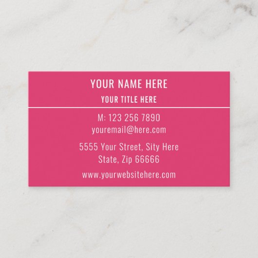 Benutzerdefinierte Farben Business Card machen Ihr Visitenkarte (Vorderseite)