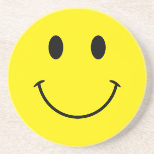 Benutzerdefinierte Farben Cute Retro Smile Getränkeuntersetzer
