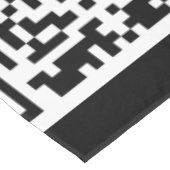Benutzerdefinierte Farben für Ihr QR-Code-Tablett Tischdecke (Schrägansicht)