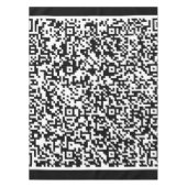 Benutzerdefinierte Farben für Ihr QR-Code-Tablett Tischdecke (Vorderseite)
