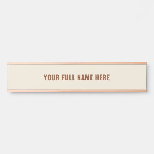 Benutzerdefinierte Farben für personalisierte Name Türschild (Vorderseite )