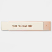 Benutzerdefinierte Farben für personalisierte Name Türschild (Vorderseite )