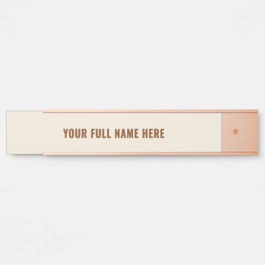 Benutzerdefinierte Farben für personalisierte Name Türschild (Vorderseite )