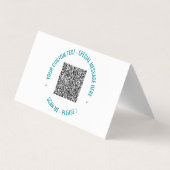 Benutzerdefinierte Farben für QR-Code und Text-Vis Visitenkarten (Rückseite)