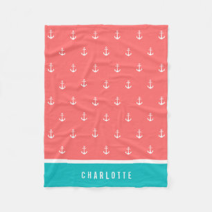 Benutzerdefinierte Farben hinzufügen Name Nautica Fleecedecke