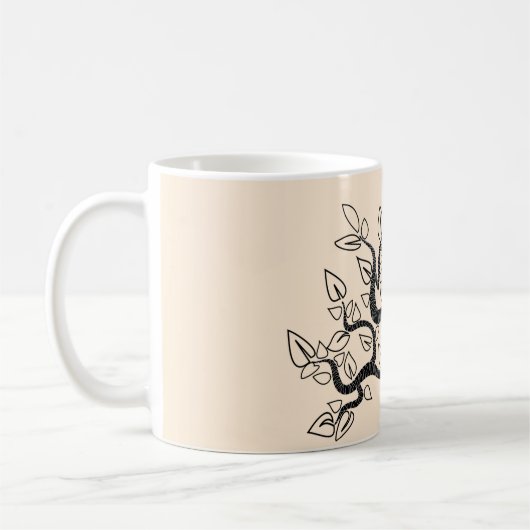 Benutzerdefinierte Farben Moderne Tasse mit Baum d (Links)