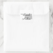 Benutzerdefinierte Farben Oklahoma Lokaler Autor Quadratischer Aufkleber (Tasche)