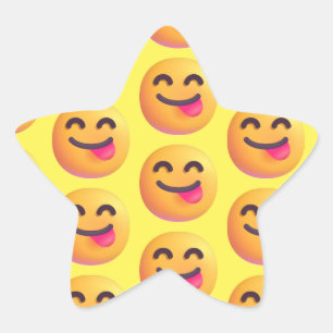Benutzerdefinierte Farben passen sich an das Emoji Stern-Aufkleber