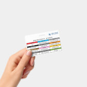 Benutzerdefinierte Farben Referenz für Notfallcode Ausweis (Handheld)