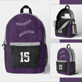 benutzerdefinierte Farben Softball Athlet Trikotnu Bedruckter Rucksack