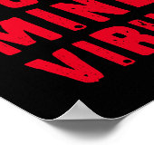 Benutzerdefinierte Farben Vorsicht vor Geweckt Min Poster (Ecke)