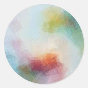 Benutzerdefinierte farbenfrohe abstrakte Kunst mod Runder Aufkleber