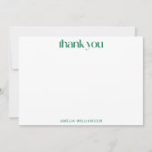 Benutzerdefinierte farbenfrohe Friedensblumen-Baby Dankeskarte (Vorderseite)