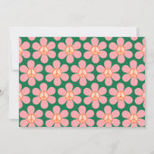 Benutzerdefinierte farbenfrohe Friedensblumen-Baby Dankeskarte (Rückseite)