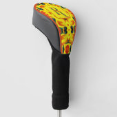 Benutzerdefinierte farbenfrohe Kunst-Monogramm Ihr Golf Headcover (angewinkelt)