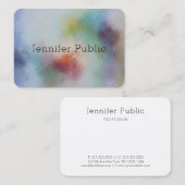 Benutzerdefinierte Farbenfrohe moderne Abstrakte E Visitenkarte (Vorne/Hinten)