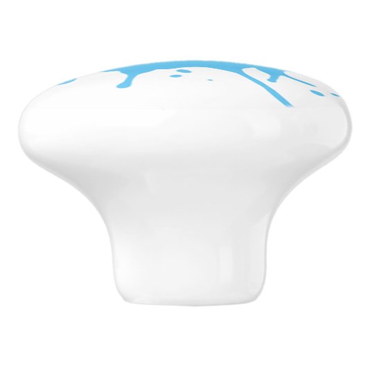 Benutzerdefinierte Farbfarbe Farbe Splash Ihre Wah Keramikknauf (Seitenansicht)