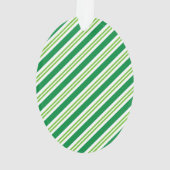 Benutzerdefinierte farbige Gradientengrün Xmas Ornament (Rückseite)