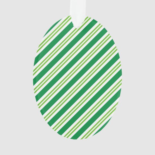 Benutzerdefinierte farbige Gradientengrün Xmas Ornament (Rückseite)