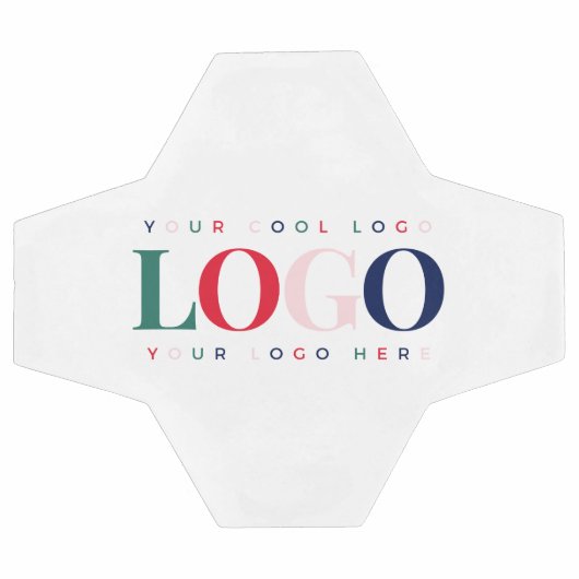 Benutzerdefinierte farbige Rectangle-Business-Logo Fußball (Flach)