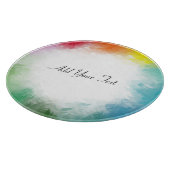 Benutzerdefinierte farbige Vorlage Handgeschrieben Schneidebrett (Ecke)