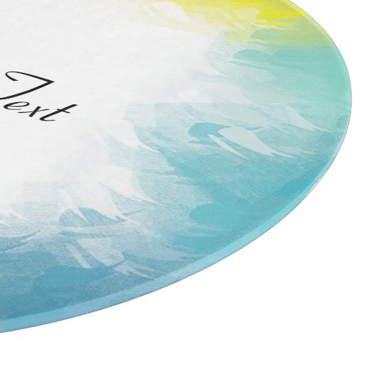 Benutzerdefinierte farbige Vorlage Handgeschrieben Schneidebrett (Ecke)