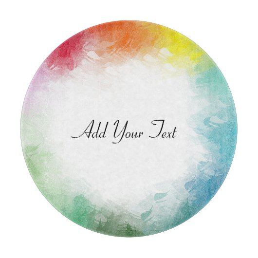 Benutzerdefinierte farbige Vorlage Handgeschrieben Schneidebrett (Vorderseite)