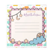 Benutzerdefinierte Farbinformation aus dem Niedlic Notizblock (Vorderseite)