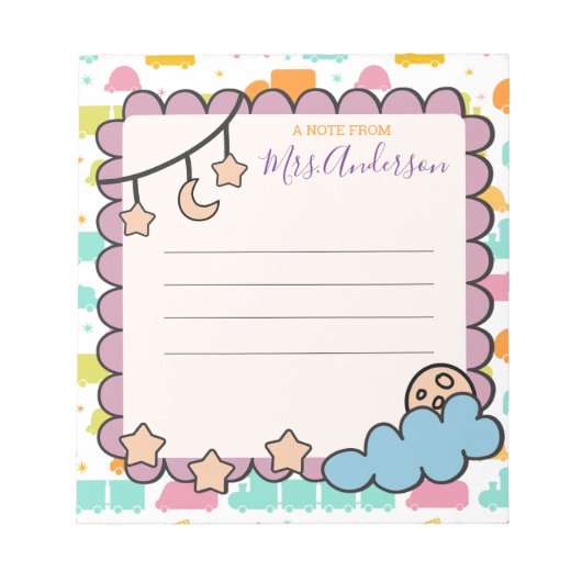 Benutzerdefinierte Farbinformation aus dem Niedlic Notizblock (Vorderseite)