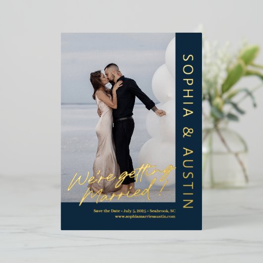 Benutzerdefinierte Farbkarte mit einfacher Note FO Folieneinladung (Stehend vorne)