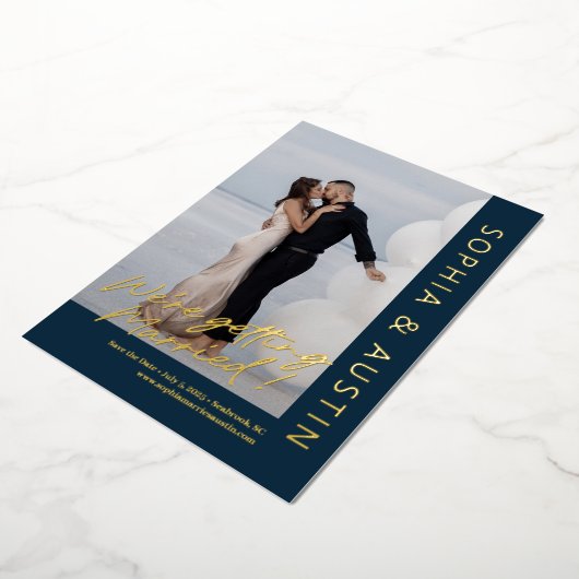 Benutzerdefinierte Farbkarte mit einfacher Note FO Folieneinladung (Gedreht)