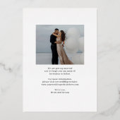 Benutzerdefinierte Farbkarte mit einfacher Note FO Folieneinladung (Rückseite)