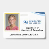 Benutzerdefinierte Farbkodierungen Krankenhaus Fot Ausweis (Front)