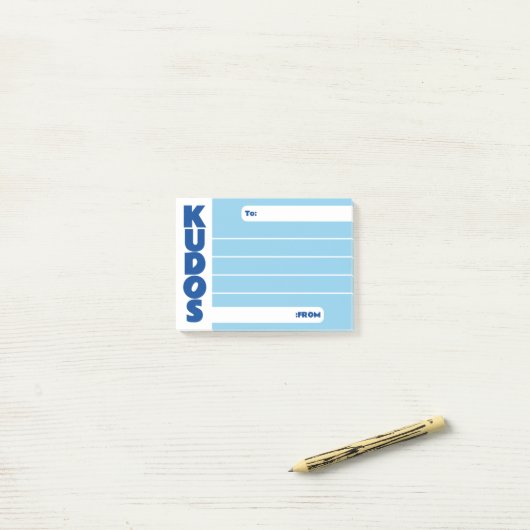 Benutzerdefinierte Farbkudos Mitarbeitererkennung  Post-it Klebezettel (Auf Schreibtisch)