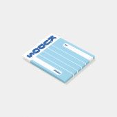 Benutzerdefinierte Farbkudos Mitarbeitererkennung  Post-it Klebezettel (angewinkelt)