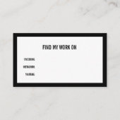 Benutzerdefinierte Farbleiste Visitenkarte (Rückseite)