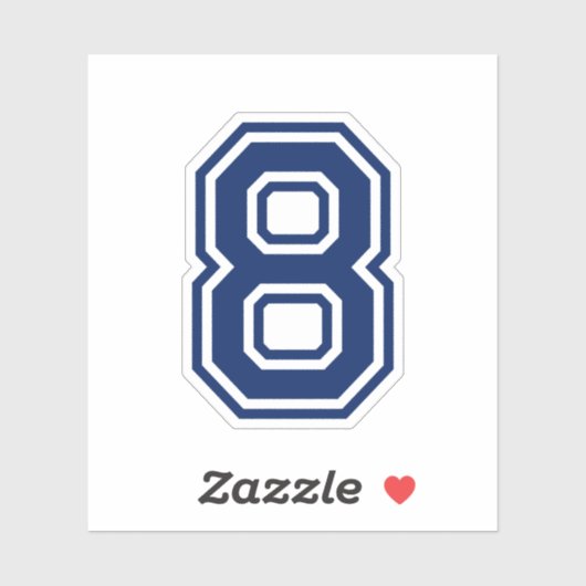 Benutzerdefinierte Farbnummer 8 Sportart-Uni Schri Aufkleber (Blatt)