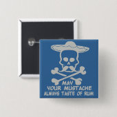 benutzerdefinierte Farbtaste von Rum Mustache Button (Vorne & Hinten)